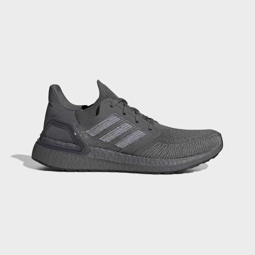 Adidasi Alergare Adidas Ultraboost 20 Barbati Romania - Gri/Albi EG0701